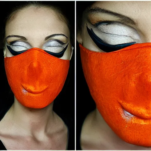 Image similar to orange gothic mask