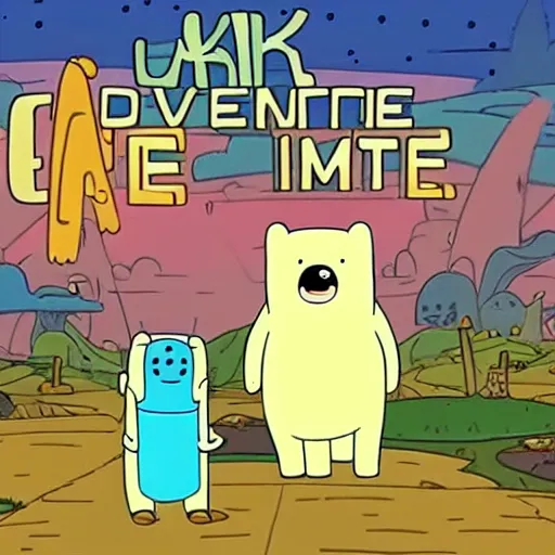 Image similar to adventure time, jake the dog