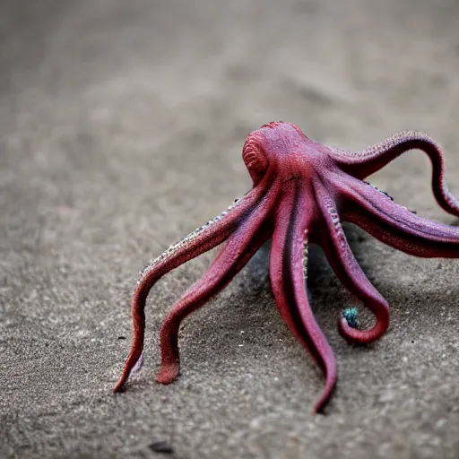 Image similar to octopus grabbing a sphere, 5 5 mm