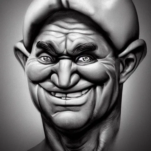 Prompt: realistic popeye photo