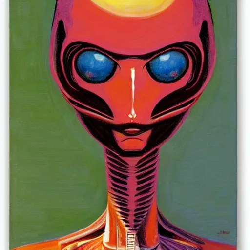 Image similar to alien by wayne thiebaud