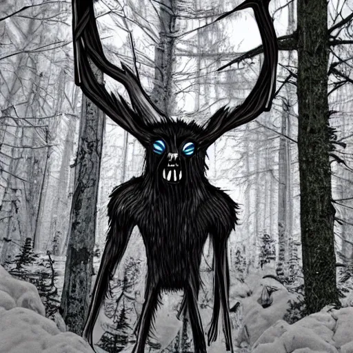 trail cam footage of a wendigo, horror, hyper | Stable Diffusion | OpenArt