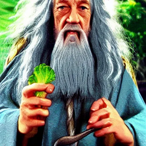 Image similar to salad finger gandalf