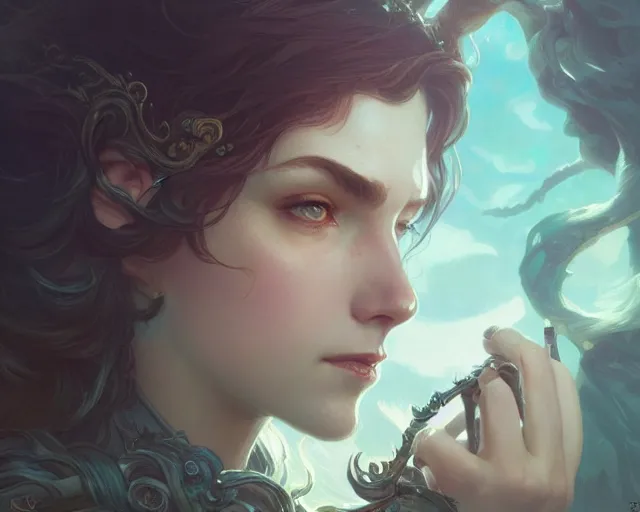 Image similar to photography of kate beaton, deep focus, d & d, fantasy, intricate, elegant, highly detailed, digital painting, artstation, concept art, matte, sharp focus, illustration, hearthstone, art by artgerm and greg rutkowski and alphonse mucha