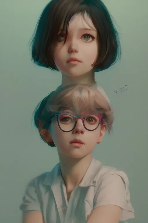 Prompt: a portrait of a cute todd solondz, vivid colors, soft lighting, atmospheric, cinematic, moody, in the style of ilya kuvshinov and range murata, krenz cushart, oil on canvas, 8 k