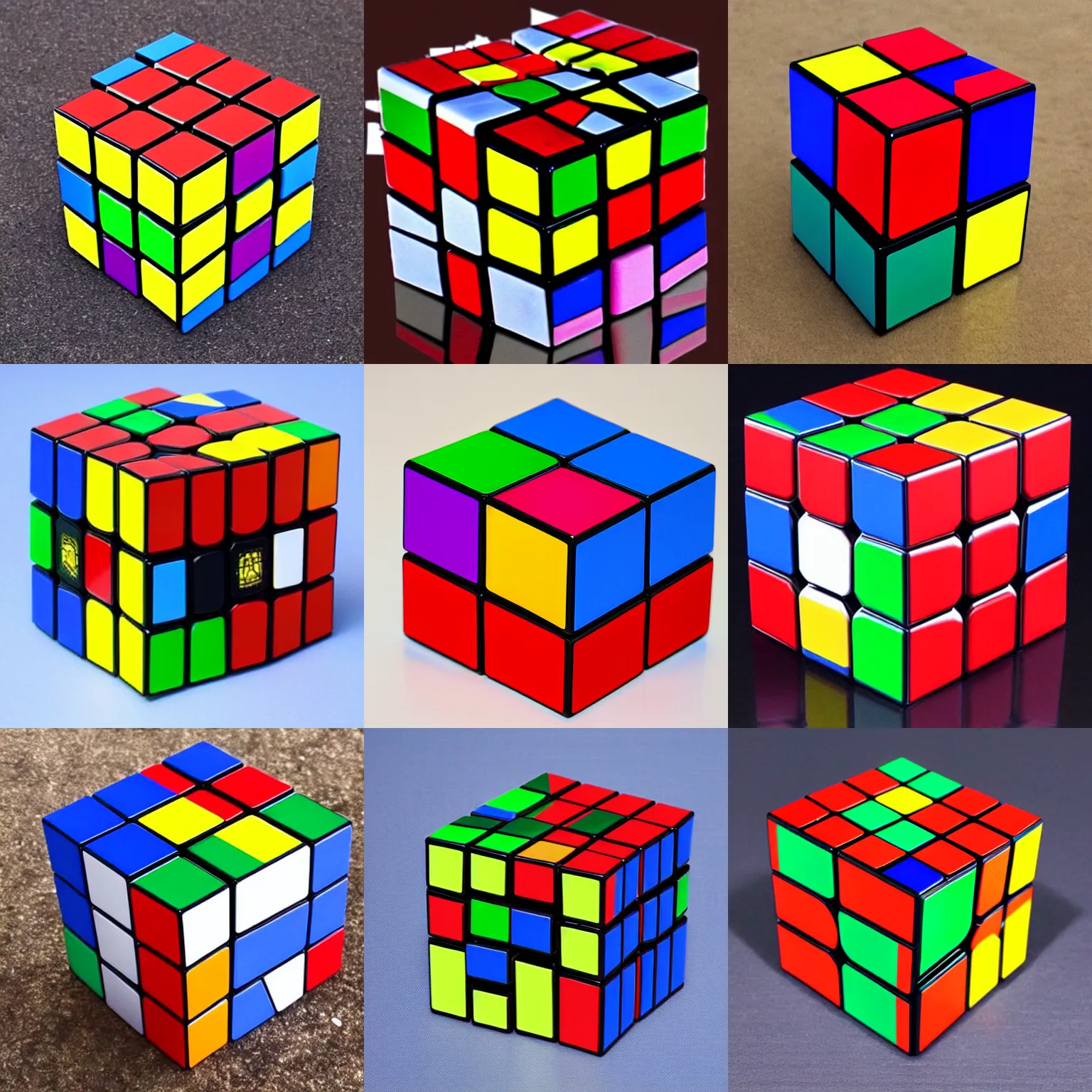 Prompt: a 4 dimensional rubik ’ s cube