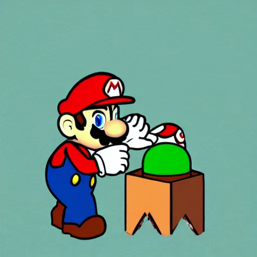 Image similar to sad super mario