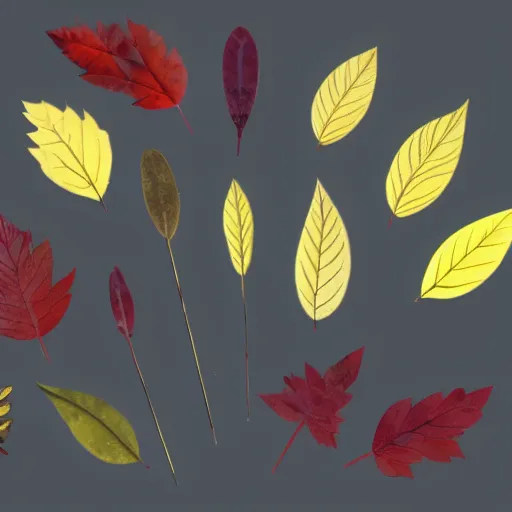 Image similar to photoshop brush set of leaves