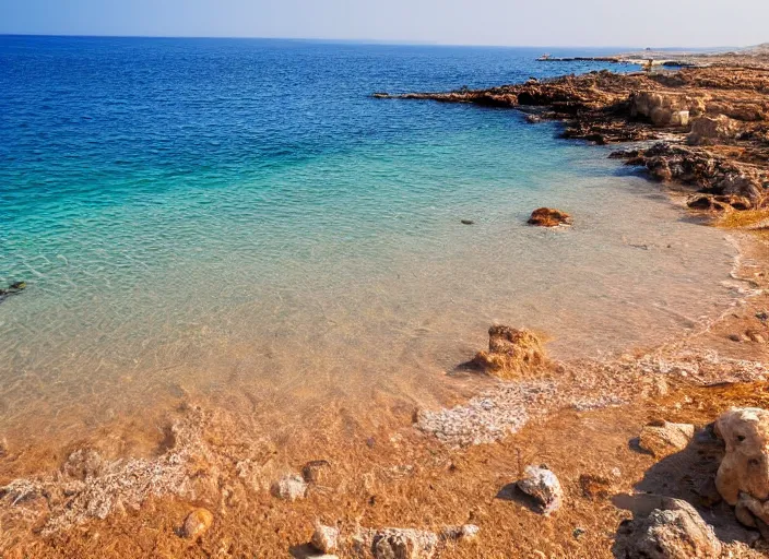 Prompt: A beautiful photograph of paphos beach, 8k, hyper-detailed