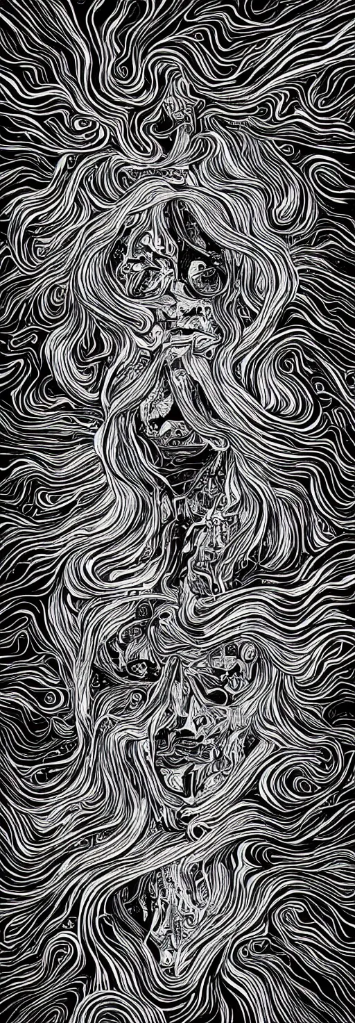 Prompt: psychedelic monochromatic artworks by didier comes