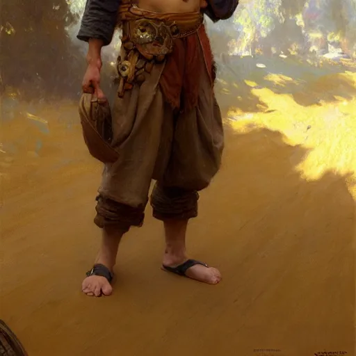 Prompt: stunning male villager, highly detailed painting by gaston bussiere, craig mullins, j. c. leyendecker, 8 k