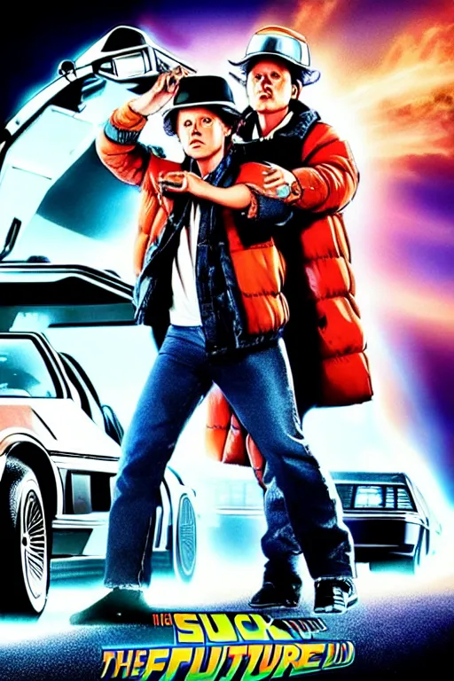 Prompt: “the new Back to the Future movie poster, hyperrealistic, super detailed, digital art, 2023”