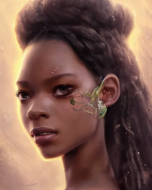 Prompt: princess tiana, hyper realistic face, beautiful eyes, fantasy art, in the style of greg rutkowski, intricate, hyper detailed, smooth