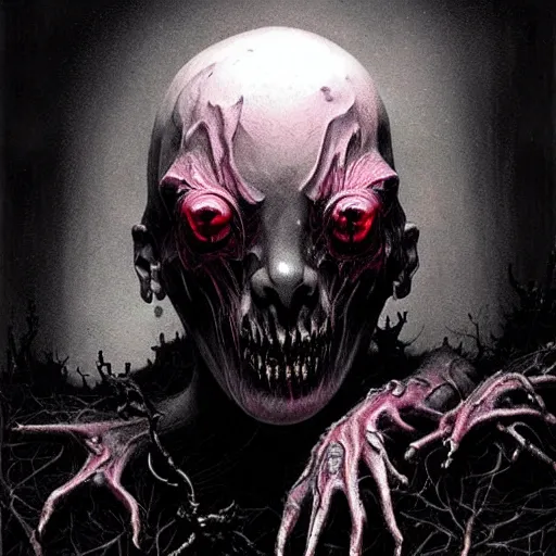 Image similar to a strange eerie magical scary creature in an eerie uncanny hell, transluscent neon, horror, concept art, detailed, award - winning, cinematic, by emil melmoth, by tsutomu nihei, by wayne barlowe,