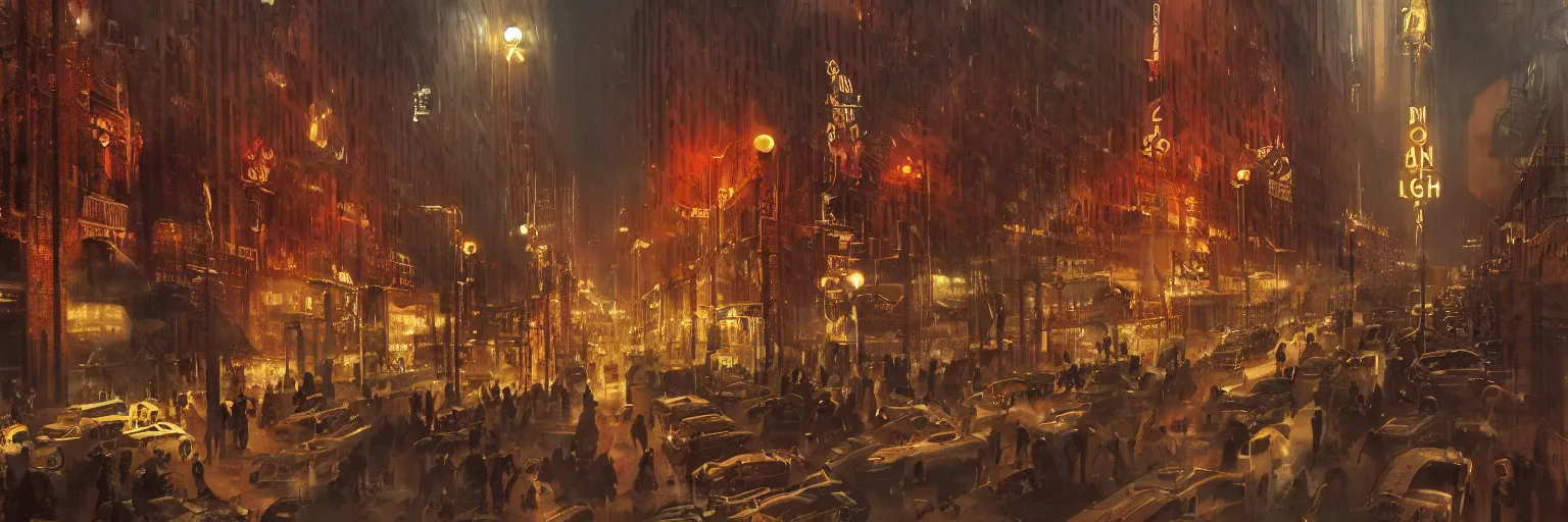 Image similar to Babylon Berlin. Night. Crowded Art deco restaurant. Berlin, late golden 1920s. Gropius. Metropolis. Mist. Highly detailed. Hyper-realistic. Cheerful. Merry mood. Warm colors. Dynamic composition. Matte painting in the style of Eddie Mendoza, Craig Mullins