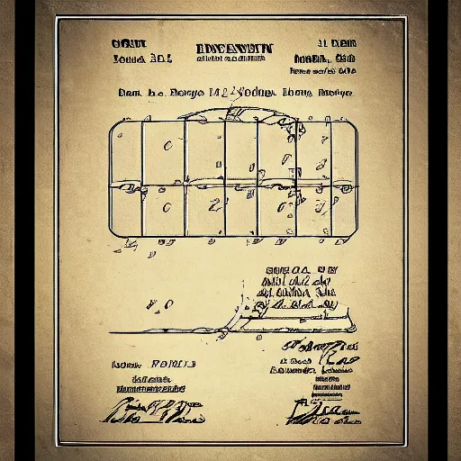 Image similar to draw einsteins fridge patent, patent style