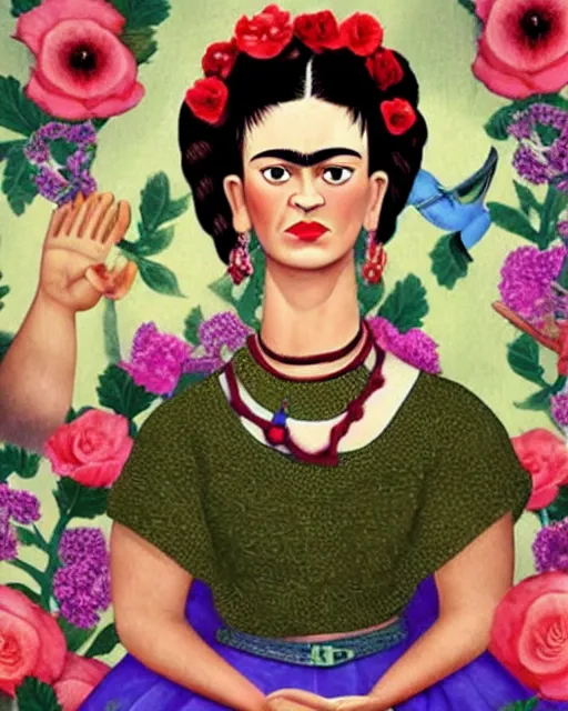 Prompt: Frida Kahlo I Pixar’s Up!