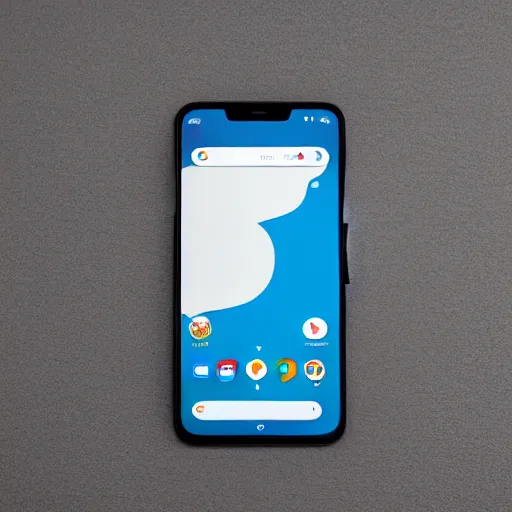 Prompt: a google pixel 5 mixed with iphone 1 3 pro