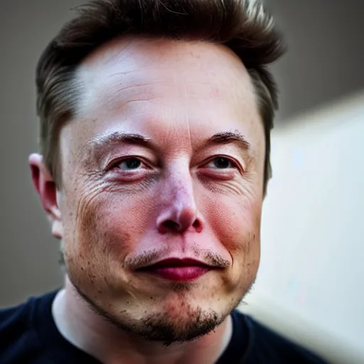 Image similar to portrait image of elon musk with tusk 8 k