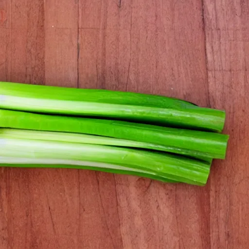 Prompt: celery in the shape of a human