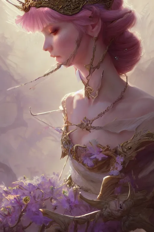 Image similar to fairy princess, highly detailed, d & d, fantasy, highly detailed, digital painting, trending on artstation, concept art, sharp focus, illustration, art by artgerm and greg rutkowski and fuji choko and viktoria gavrilenko and hoang lap