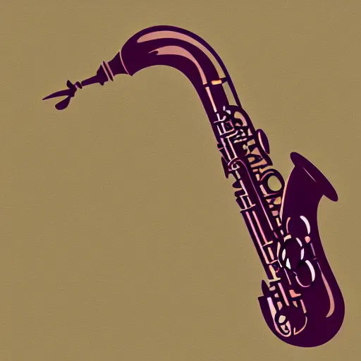 Image similar to help my saxophone is melting, digital art