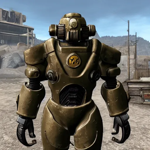 Prompt: Fallout X0-1 power armor