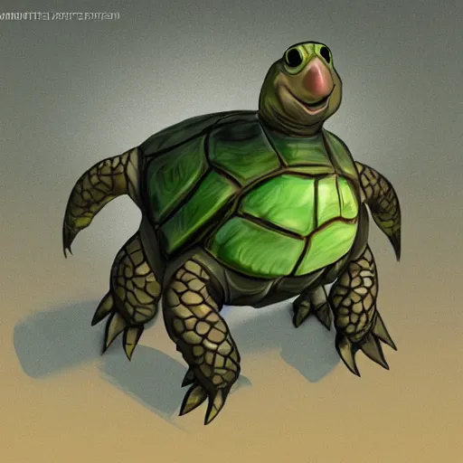 Prompt: Mutant turtle+artstation+concept art