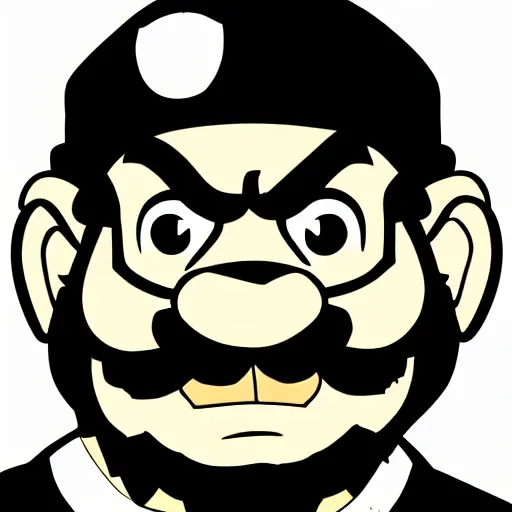 Prompt: wario in a cartoon art style