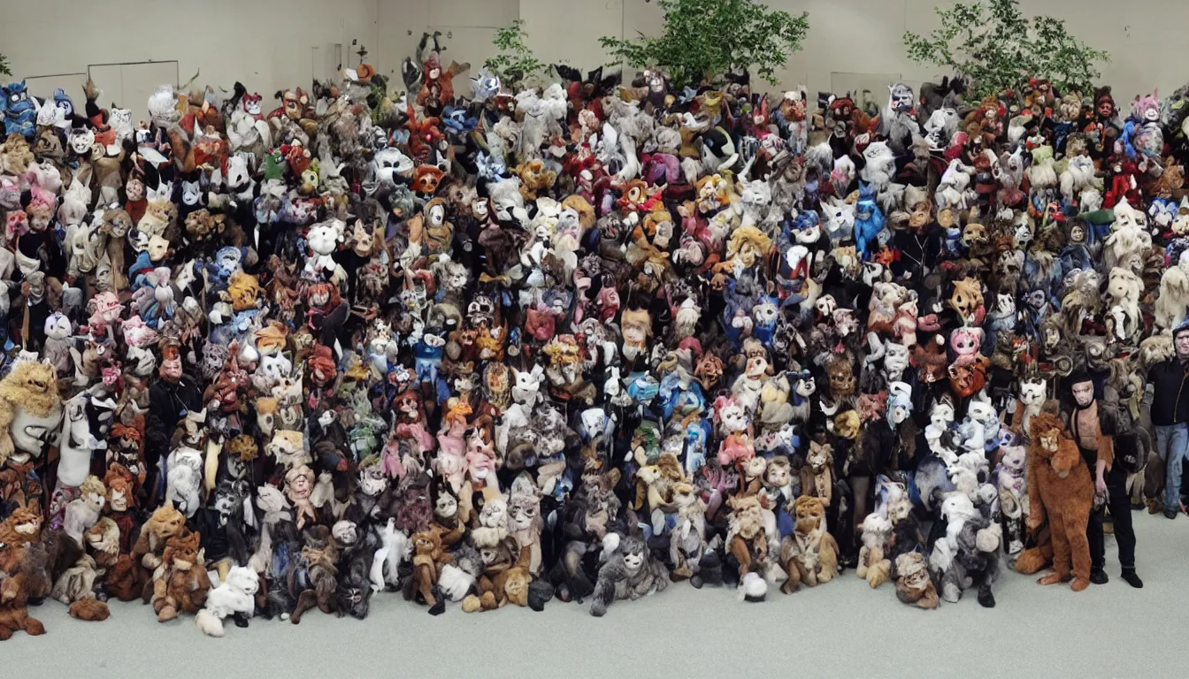 Image similar to Furry convention group photo, Mars Fur Con 2289.