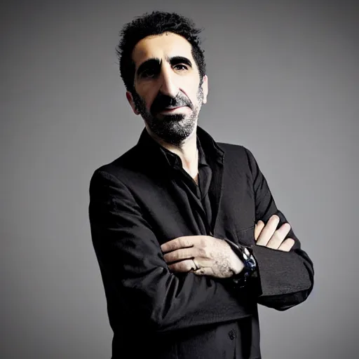 Prompt: Serj Tankian professional photo