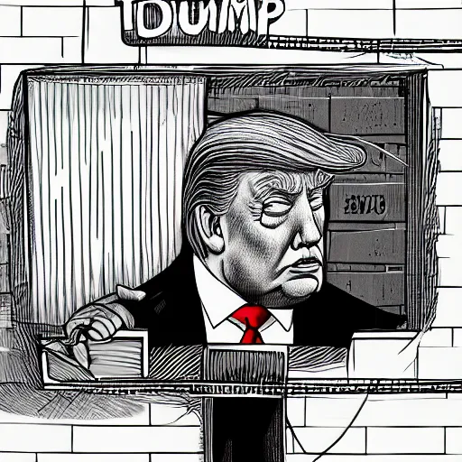 Prompt: Trump crying in jail.