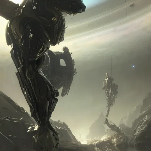Image similar to nanosuit from crysis 4 falling through the clouds of jupiter, by cedric peyravernay, highly detailed, excellent composition, cinematic concept art, dramatic lighting, trending on artstation