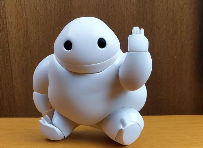Prompt: Fine Image on the store website, eBay, Full body, 80mm resin figure of a Baymax