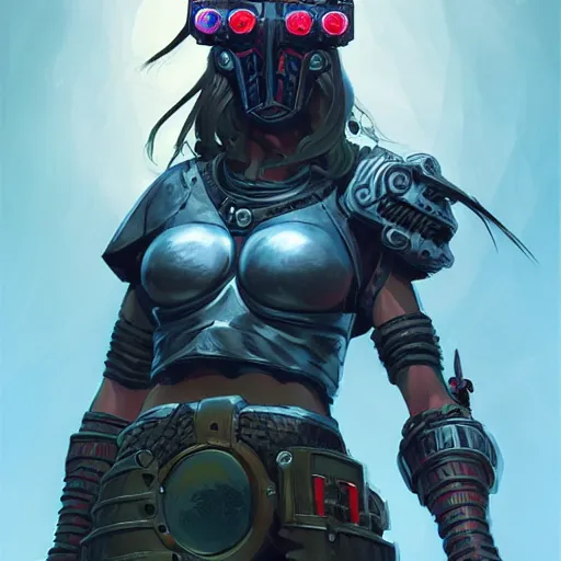 Image similar to cyberpunk viking helmet mask warrior goddess robot ninja fantasy, art gta 5 cover, official fanart behance hd artstation by jesper ejsing, by rhads, makoto shinkai and lois van baarle, ilya kuvshinov, ossdraws