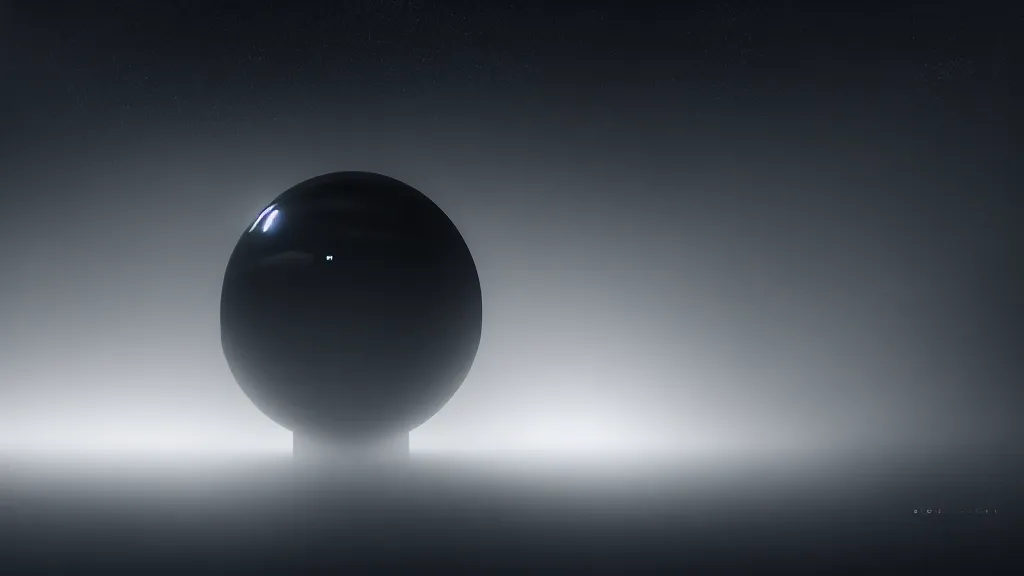 Prompt: space, black sphere in a luminous cage, fog, volumetric lighting, mystique, atmospheric, sharp focus, ultra detailed, noir art house, 4 k, cinematic, 3 5 mm