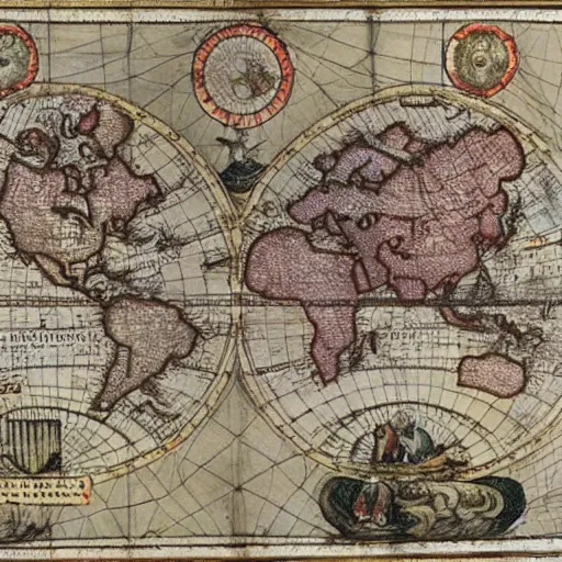 Prompt: 1 6 th century map of the portuguese empire on the planet of mars, old, colonization, age of discoveries