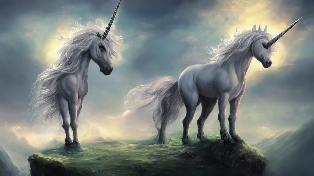 Image similar to unicorn, fantasy artwork, award winning, beautiful scenery, artstation