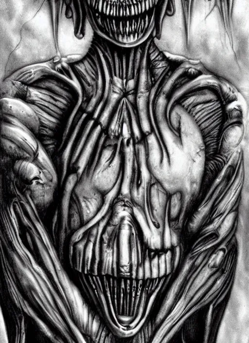 Prompt: surgeons of the dammed monsters n style h. r giger alien look, realistic