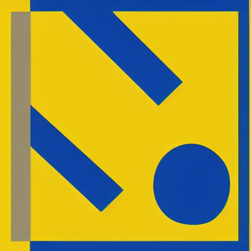 Image similar to Simple Icon for the department of mathematics. Blue and Yellow. Abstract.