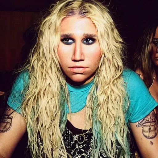 Prompt: “ kesha looking sad ”