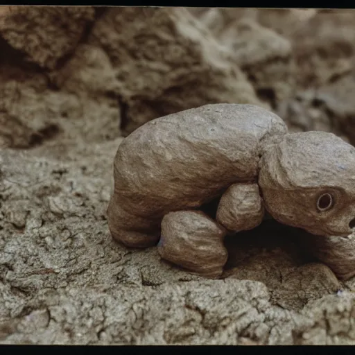 Prompt: national geographic 3 5 mm nature photo of a geodude