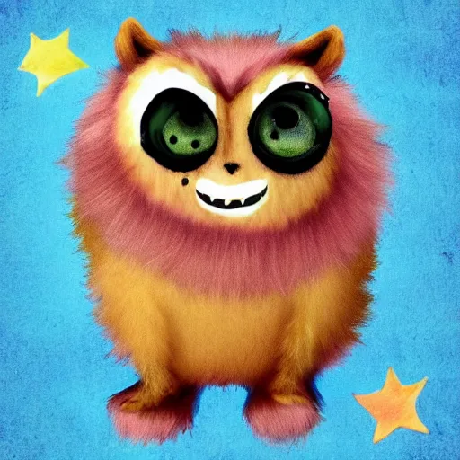 Image similar to cute fluffy monster