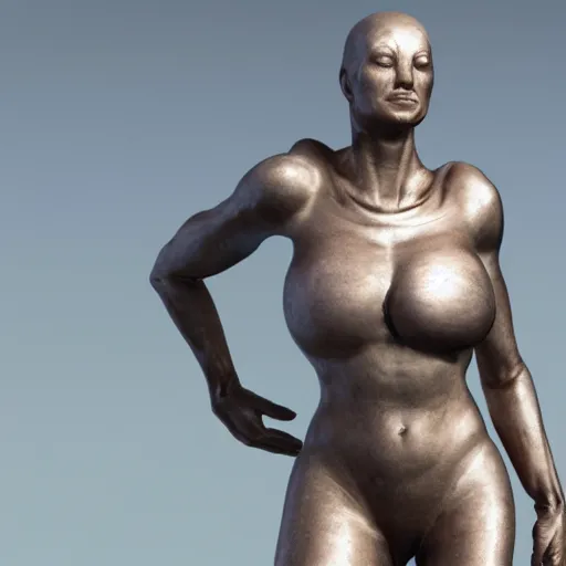Image similar to there once was a woman from Venus, who had a space ship shaped like a weiner, detailed, hyperrealism, Unreal engine, Redshift render, Weta Digital, Caustic*, 8k, specular highlights, volumetric lighting, RTX
