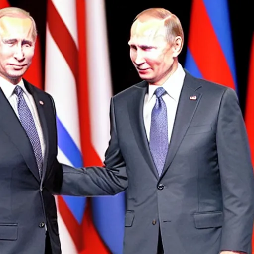 Image similar to biden and putin playing rock paper scissors, no one wins