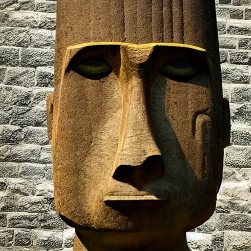 Image similar to giga Chad Easter island head