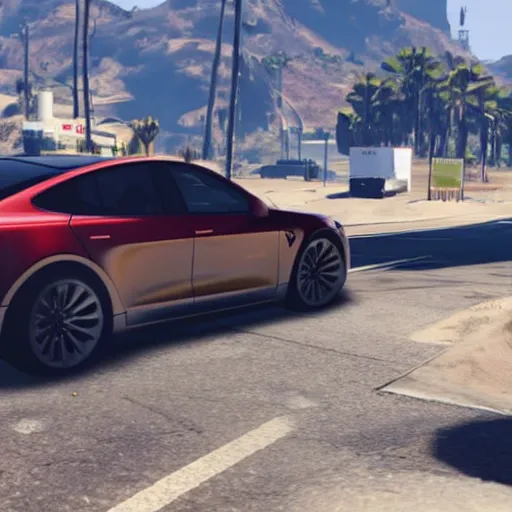 Prompt: elon musk in gta v