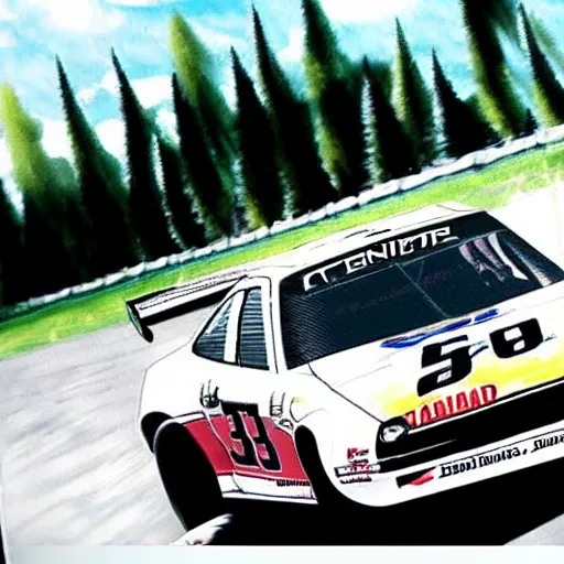 Image similar to dale earnhardt jr in initial d