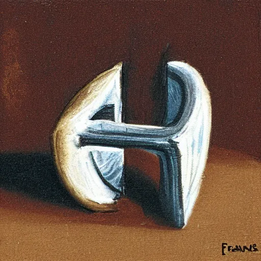 Image similar to dreidel drawn by francis bacon