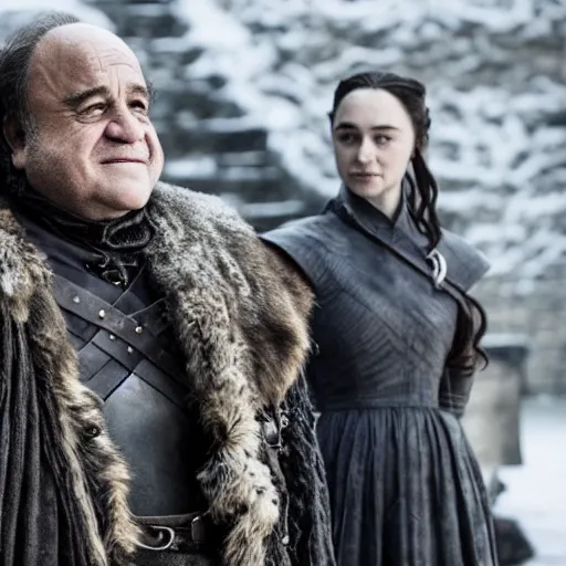 Prompt: Game of Thrones starring Danny DeVito,